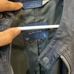 Zara navy blue bomber zacket size L